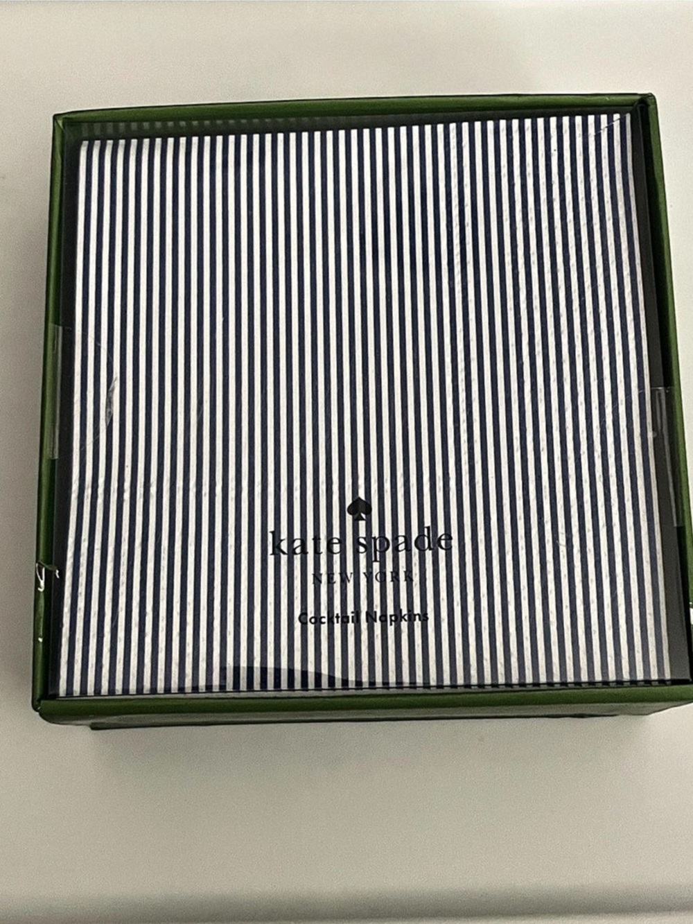 Kate Spade ♠️ Seersucker Stripe Cocktail Napkin Set 🍸